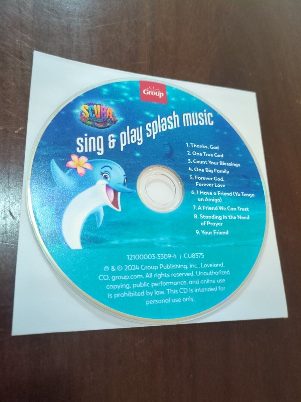 CD Sing & Play Splash Music: SCUBA - (2024 Group Publishing) disc only